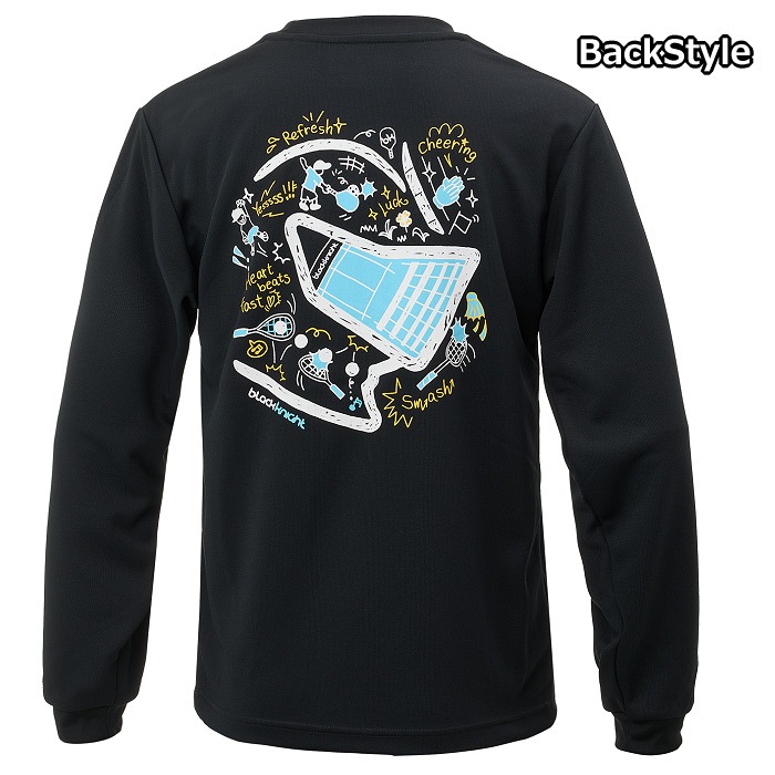 ブラックナイト バドミントン メンズ 長袖Tシャツ ドライロングTシャツ 2026年春夏継続モデル [M便 1/1][自社]【あすつく対応】 T5202U