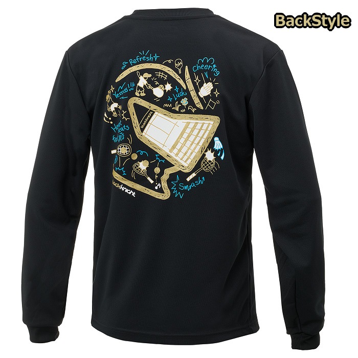 ブラックナイト バドミントン メンズ 長袖Tシャツ ドライロングTシャツ 2026年春夏継続モデル [M便 1/1][自社]【あすつく対応】 T5202U