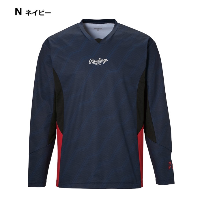 ローリングス 野球 メンズ COMBAT ハイブリッドロングスリーブシャツ 2024～25年秋冬モデル  [M便 1/1][自社]【あすつく対応】 AST14F01