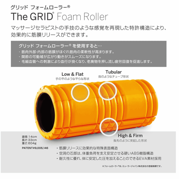 【さらに10%引(一部対象外)】 （日本正規品）ミューラー グリッドフォームローラー  [自社]【あすつく対応】【メール便不可】 