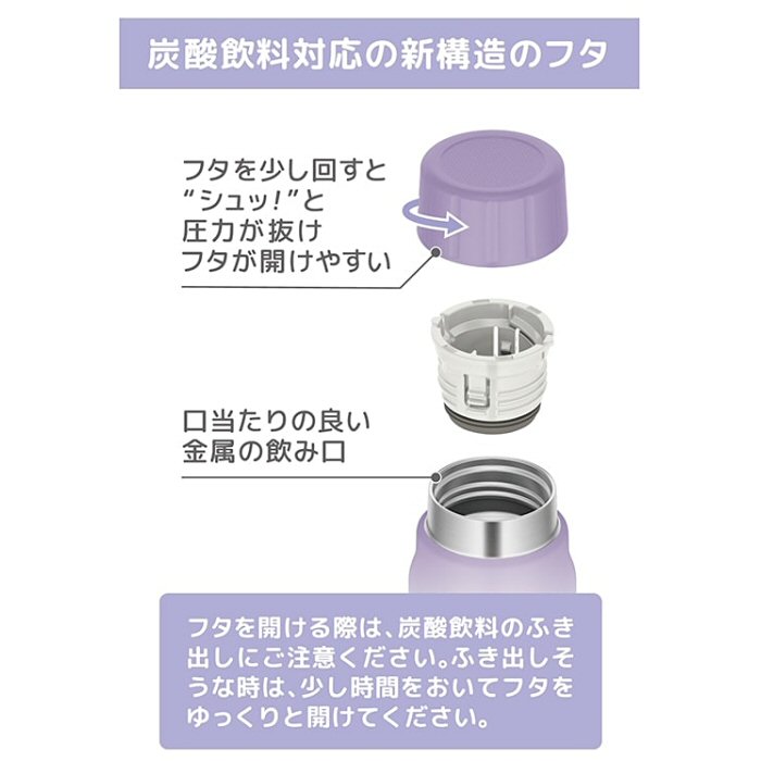 【クーポンでさらに10%引】 サーモス 保冷炭酸飲料ボトル 0.5L FJK-500  [自社]【あすつく対応】【メール便不可】 FJK-500