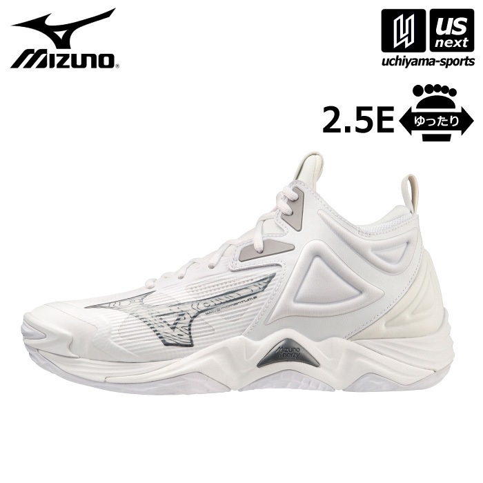 美品❗️MIZUNO ウエーブモーメンタム3 MID バレーボールシューズ25cm ウエーブモーメンタム 3 MID(バレーボール)|V1GA2317|シューズ