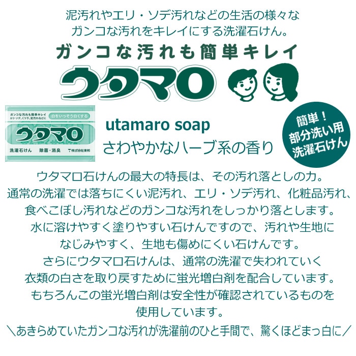 野球 ユニフォーム洗剤 泥汚れ用洗剤 レギュラー 3kg 1箱 ウタマロ石けん ケース スリム（縦型）セット  [自社]【あすつく対応】【メール便不可】