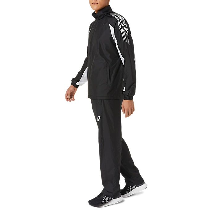  アシックス メンズ 裏トリコットウインドブレーカージャケット＆ブレーカーパンツ 上下セット 2024年継続モデル [自社]【あすつく対応】【メール便不可】 2031D535 2031D536