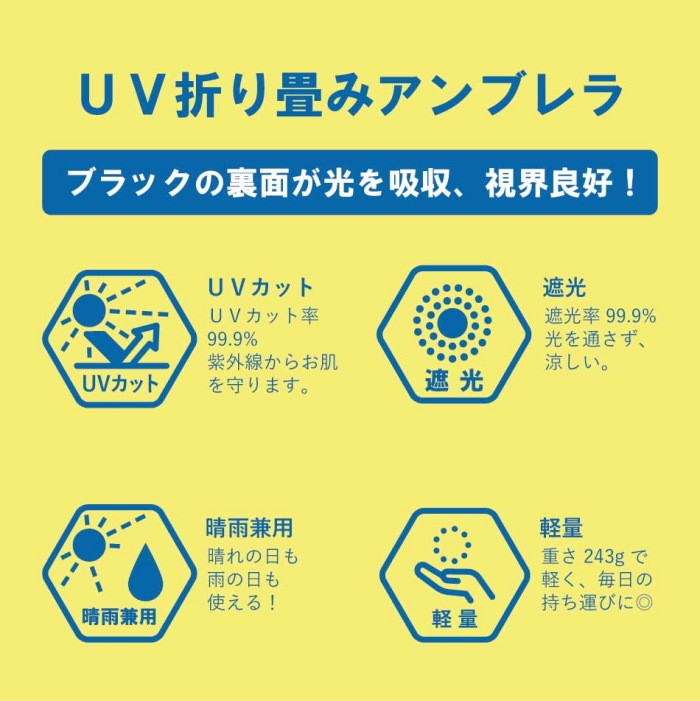 ヒュンメル UV折り畳みアンブレラ 2025～26年秋冬継続モデル [物流]【あすつく対応】【メール便不可】 HFA7019