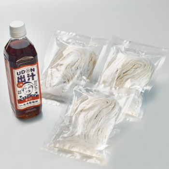 9【袋入り】自家製生うどん６人前(2人前×３)＋濃縮UDON出汁(かけ)セット