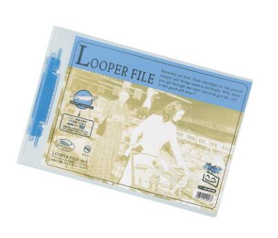 リヒトラブ ルーパーファイル F-3040 A4横 2穴ファイル 綴じ厚10mmタイプ