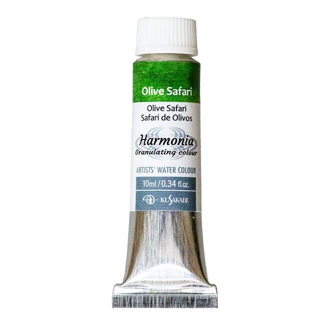 クサカベ・ハルモニアグラニュレーションカラー（分離透明水彩絵具）08オリーブサファリ