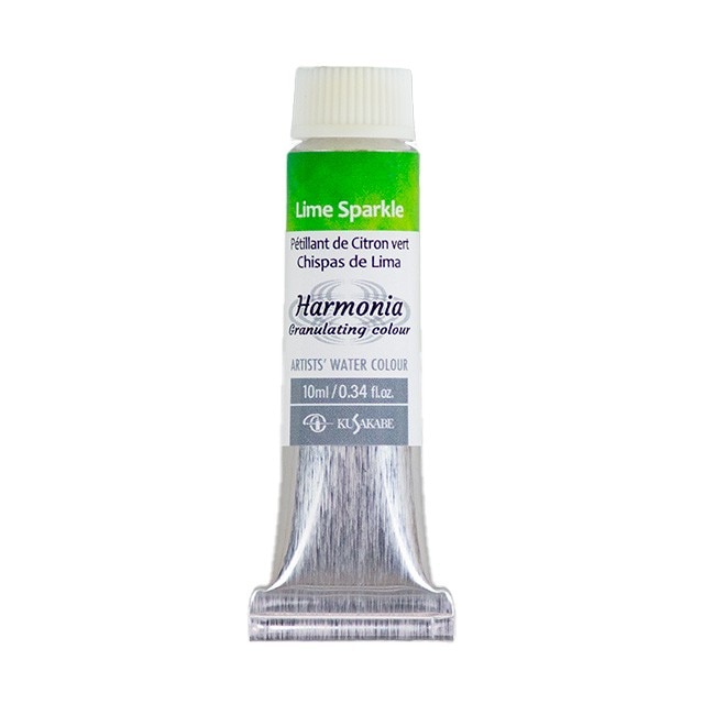 クサカベ・ハルモニアグラニュレーションカラー（分離透明水彩絵具）16ライムスパークル