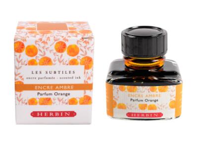 エルバン万年筆インキ香りつきインク　オレンジアンバー30ml(HB13756)万年筆・つけペン用クオバディスジャパンインクコレクション