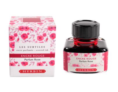 エルバン万年筆インキ香りつきインク　ローズレッド30ml(HB13768)万年筆・つけペン用クオバディスジャパンインクコレクション