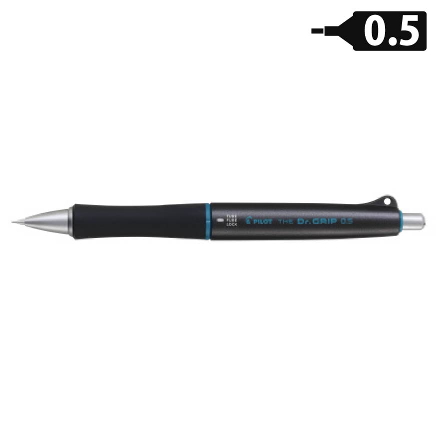 【深化した疲れにくい筆記具】 パイロット THE Dr.GRIP ザ・ドクターグリップ 0.5mm ダークグレー HTDG-90R-DGY シャープペンシル