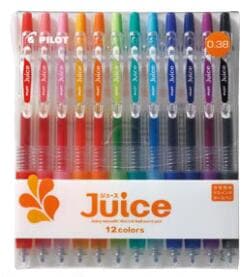 パイロット ゲルインキボールペン ジュース0.38mm 12色セット LJU120UF-12C