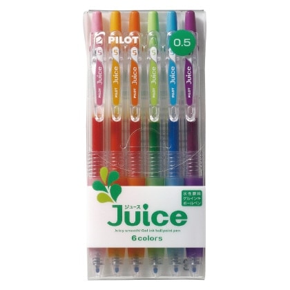 パイロット ゲルインキボールペン ジュース0.5mm 極細 6色セット LJU60EF-6C