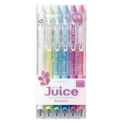 パイロット ゲルインキボールペン ジュース0.5mm パステル 6色セット LJU60EF-6CP