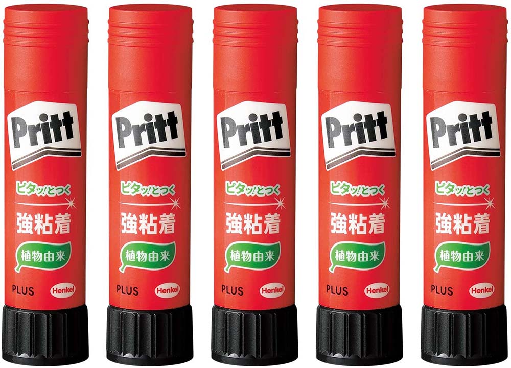 スティックのり5本セットプラス　PLUSプリットセリースパック5本入りNS-701-5P数量限定