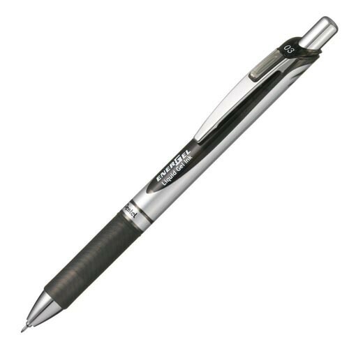 ぺんてる　ゲルインキボールペン　ノック式エナージェル 0.3mm<超極細> 