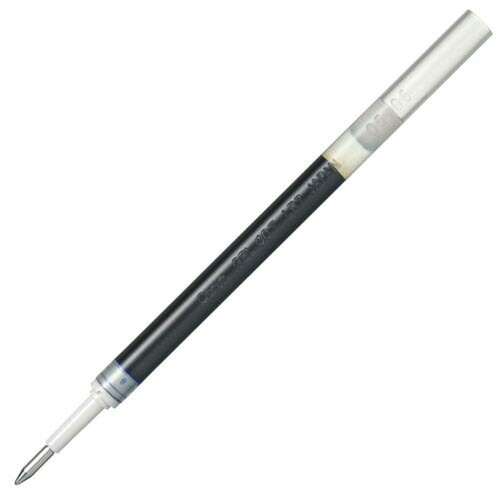 ぺんてる　ゲルインキボールペン替芯　ノック式エナージェル用0.7mm<細字>黒　10本パック