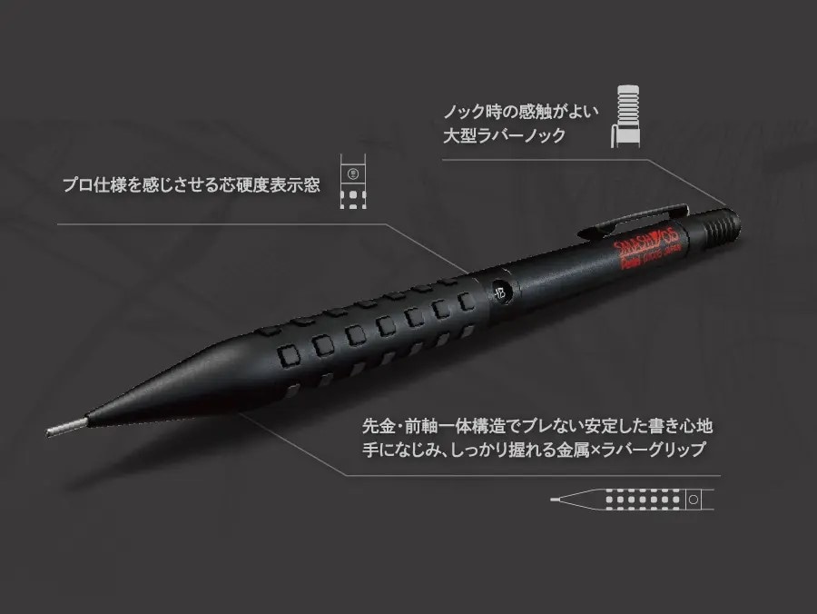 ぺんてる シャープペンシル スマッシュ 0.5mm Q1005-1 高精度シャープペンシル