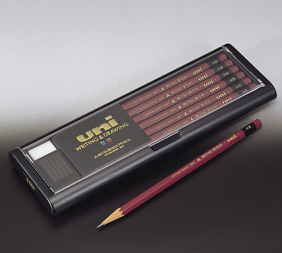 【金箔押し鉛筆名入れ無料】 三菱鉛筆 ユニ（uni） えんぴつ 鉛筆 六角 【メール便発送できます】 えんぴつ名入れ 金箔押し HB・B・2B・4B 卒園記念品 入学祝い ギフト