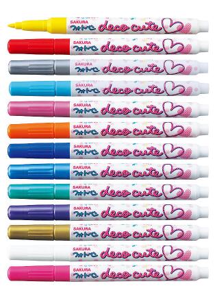 サクラクレパスフォトペン　デコキュート水性マーカーお得なまとめ買い10本セット