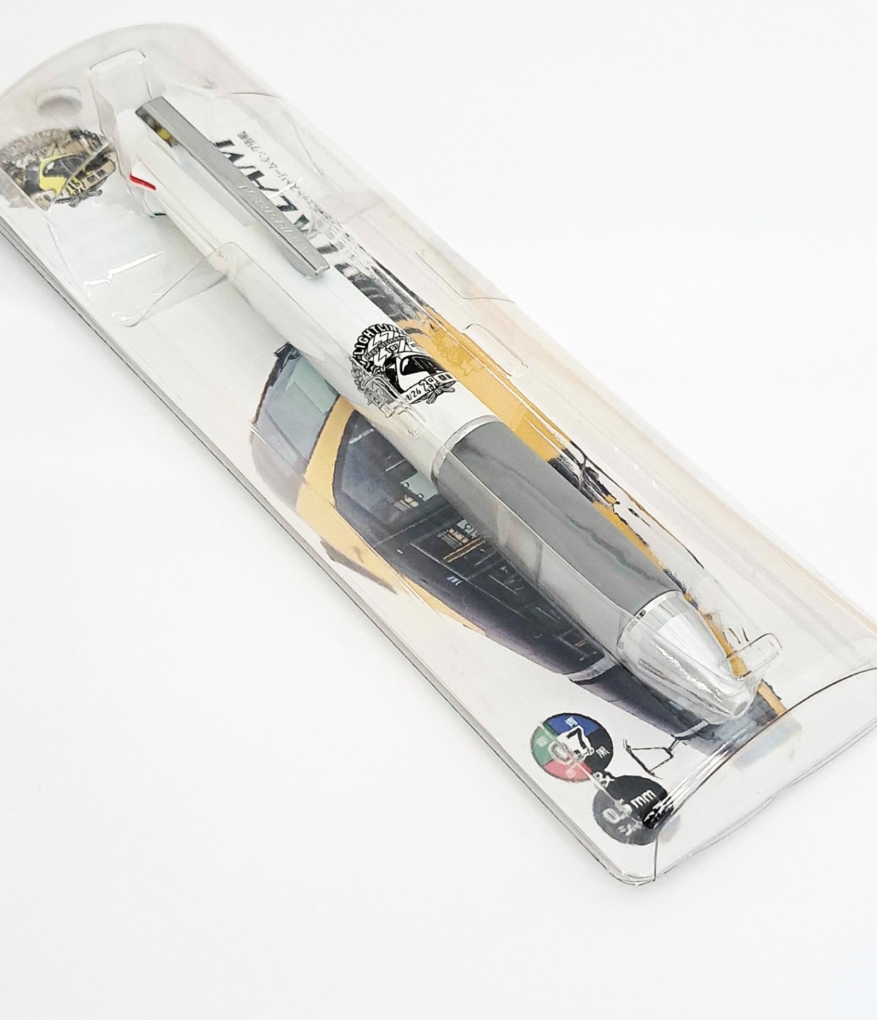 【LRT開業記念】 宇都宮市LRT開業記念グッズ ジェットストリーム多機能ペン 4＆1　LRTver. ホワイト 0.7 mmボール　0.5 mmシャープ