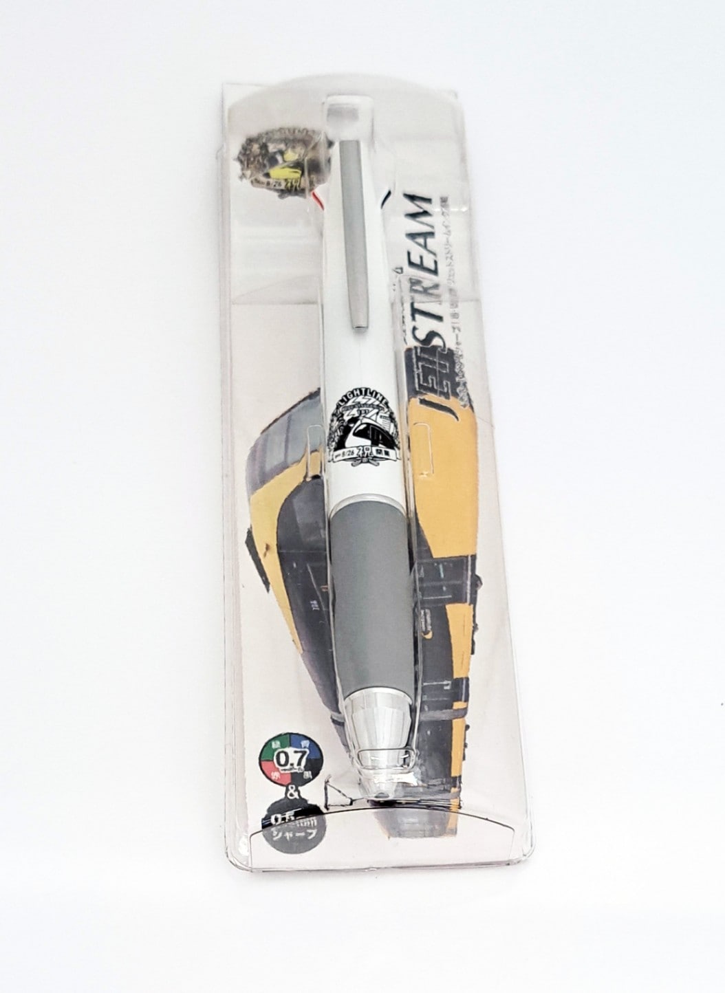 【LRT開業記念】 宇都宮市LRT開業記念グッズ ジェットストリーム多機能ペン 4＆1　LRTver. ホワイト 0.7 mmボール　0.5 mmシャープ