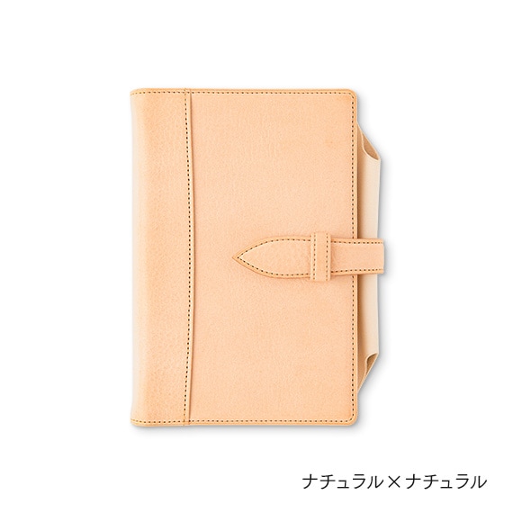 【NEW MODEL「N/PEARCE」】KNOX ノックス N/PEARCE エヌ/ピアス システム手帳 バイブルサイズ ナチュラル×ナチュラル 124-819-85 システム手帳【クラシカルで優美な曲線デザイン】