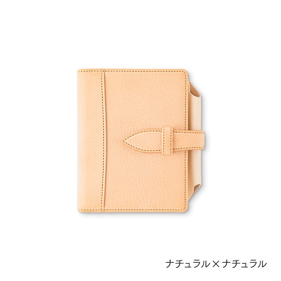 【NEW MODEL「N/PEARCE」】KNOX ノックス N/PEARCE エヌ/ピアス システム手帳 ミニサイズ ナチュラル×ナチュラル 125-819-85 システム手帳【クラシカルで優美な曲線デザイン】