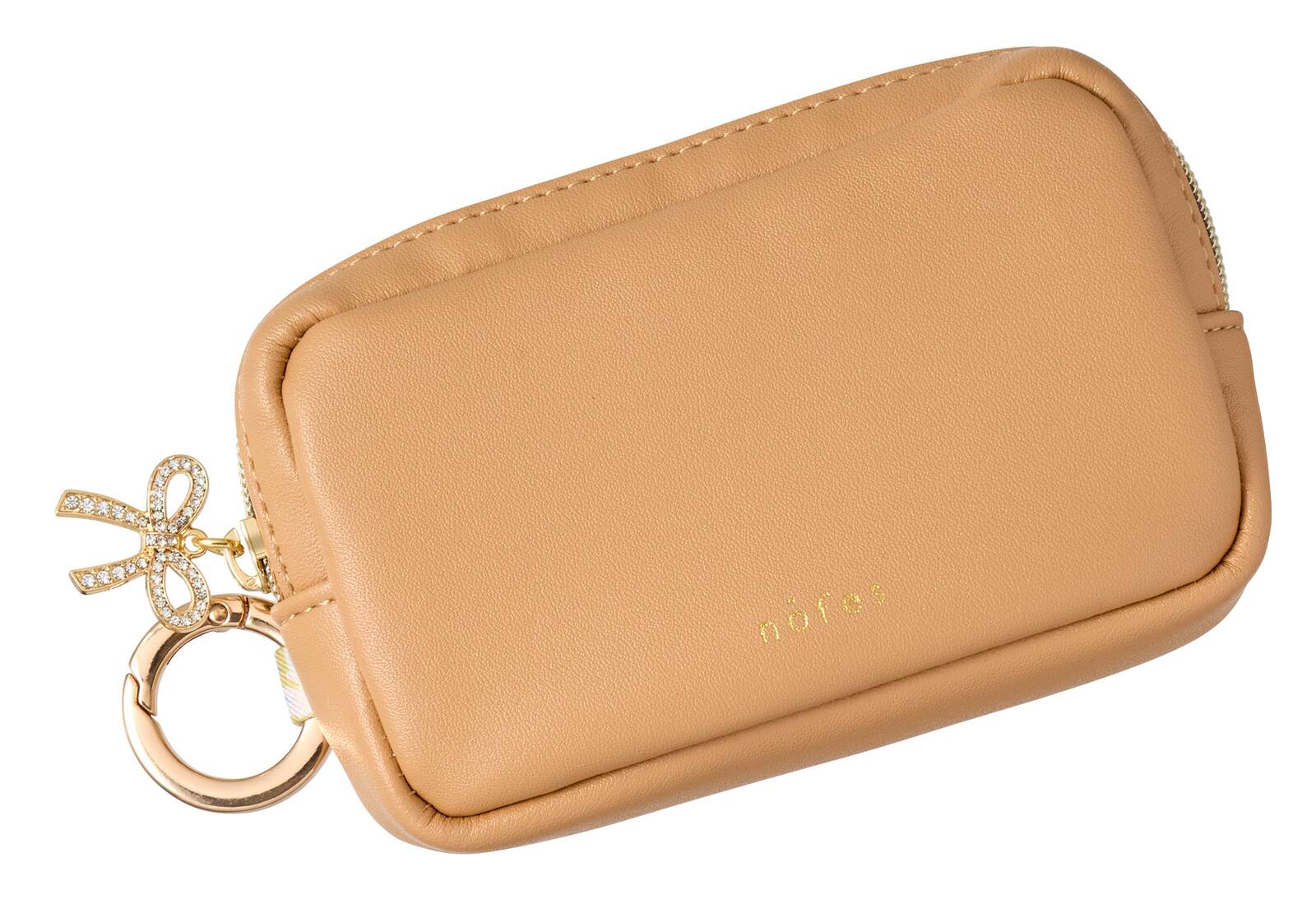 レイメイ藤井 ミニポーチ カラビナ付 ノフェス キャメルブラウン NSP1338C