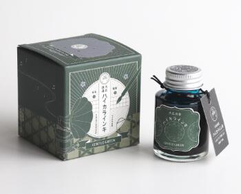 寺西化学工業 万年筆インキ ギター大正浪漫ハイカラインキ ジェントルグリーン 40ml(TRH-40ML-T62) 万年筆・つけペン用 