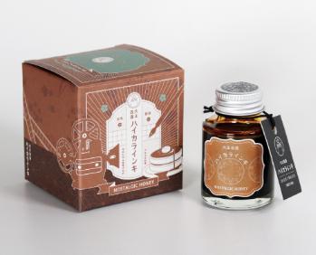 寺西化学工業 万年筆インキ ギター大正浪漫ハイカラインキ ノスタルジックハニー 40ml(TRH-40ML-T67) 万年筆・つけペン用 