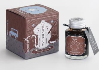 寺西化学工業 万年筆インキ ギター大正浪漫ハイカラインキ トラベリングセピア 40ml(TRH-40ML-T73) 万年筆・つけペン用 