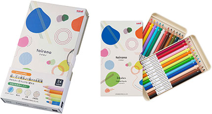【軽い力で発色よく描ける】 三菱鉛筆 toirono トイロノ 24色セット TR24C 色鉛筆 【多様な色表現がしやすい】