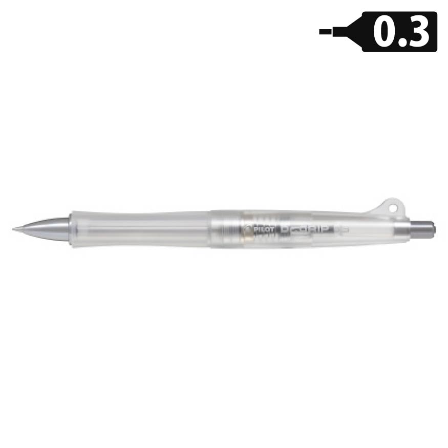 【疲れにくい筆記具の定番】パイロット Dr.Grip classic Dr.グリップ クラシック 0.3mm ノンカラー HDGC-13-NC シャープペンシル