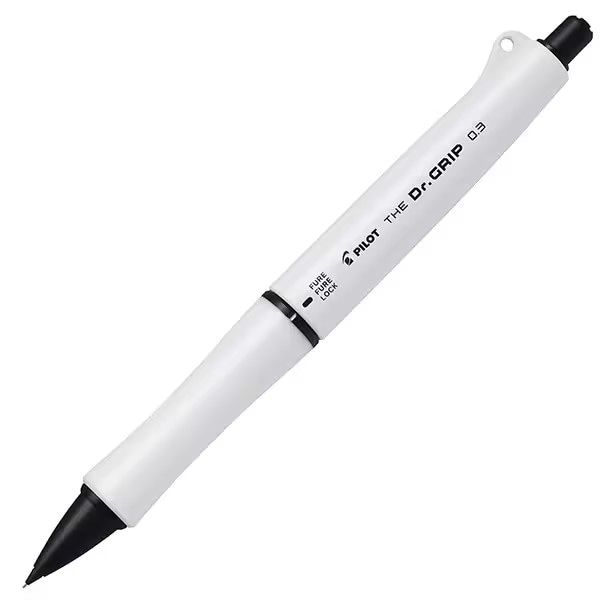 【ブラックアクセント登場】 パイロット ザ・ドクターグリップ ブラックアクセント THE Dr.GRIP BLACK ACCENT マットホワイト HTDGB-13-MW シャープペンシル シャープペン シャーペン 【数量限定】