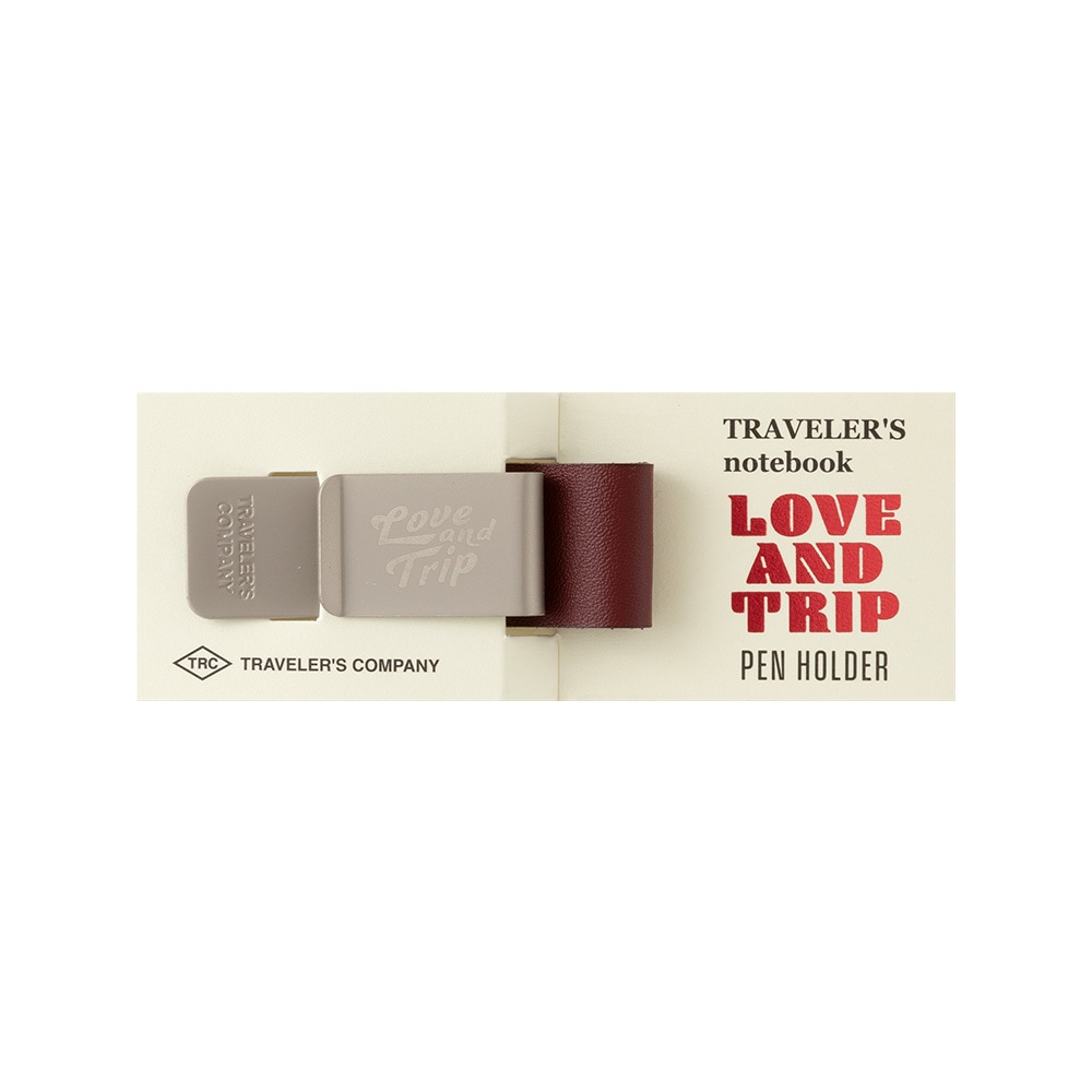 【再入荷】【数量限定】 トラベラーズノート LOVE AND TRIP レッド ペンホルダー 14491006 14491-006 デザインフィル