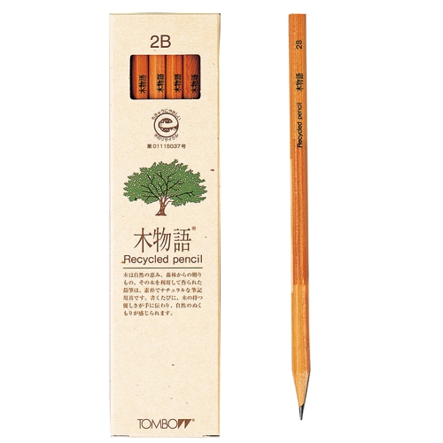 【お名入れ無し】 トンボ鉛筆 木物語 リサイクル鉛筆 LA-KEA かきかた えんぴつ 鉛筆 【メール便発送できます】 HB・B・2B 卒園記念品 入学祝い ギフト