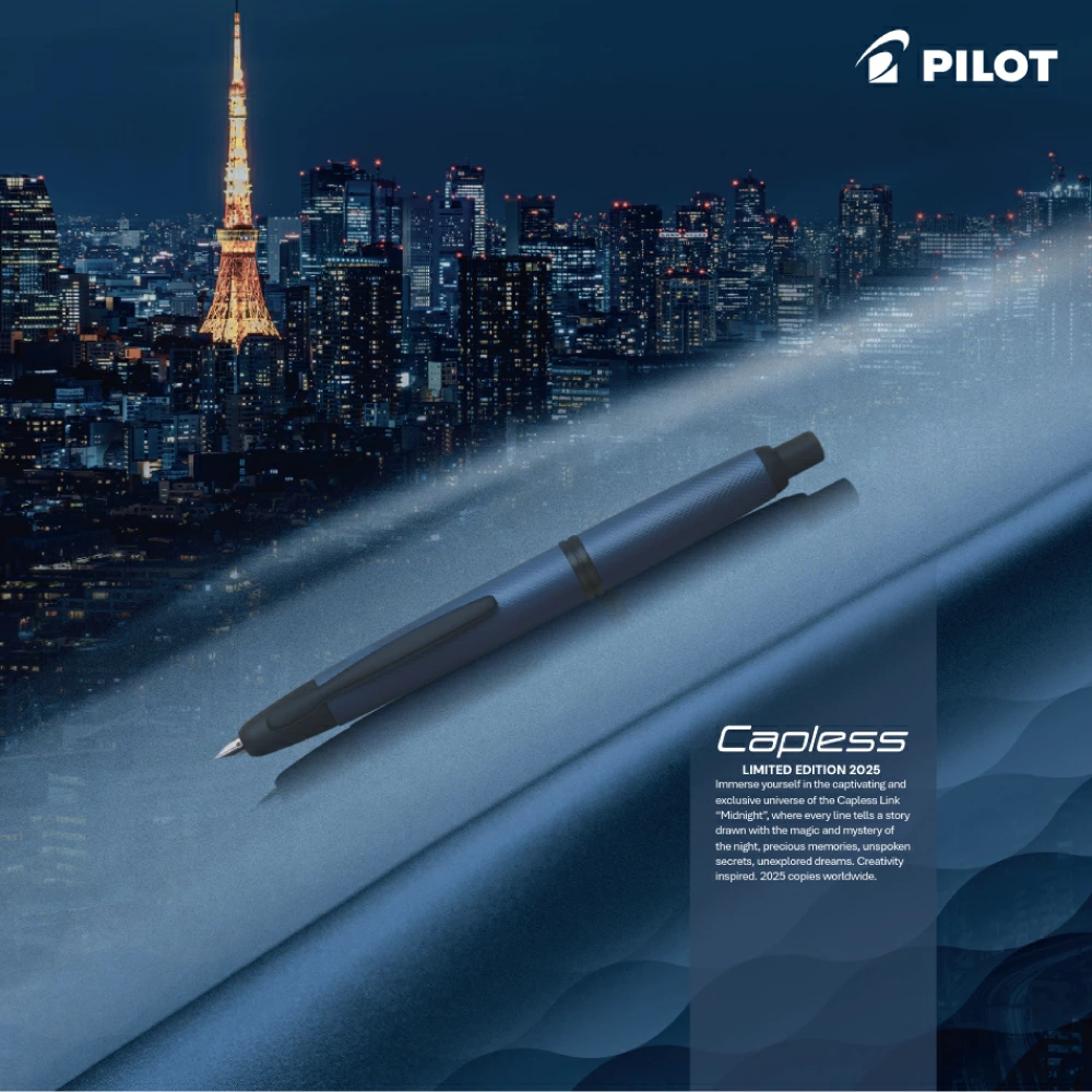 パイロット 万年筆 キャップレス 限定 Link Midnight 25 LIM FC-LT25-LIM