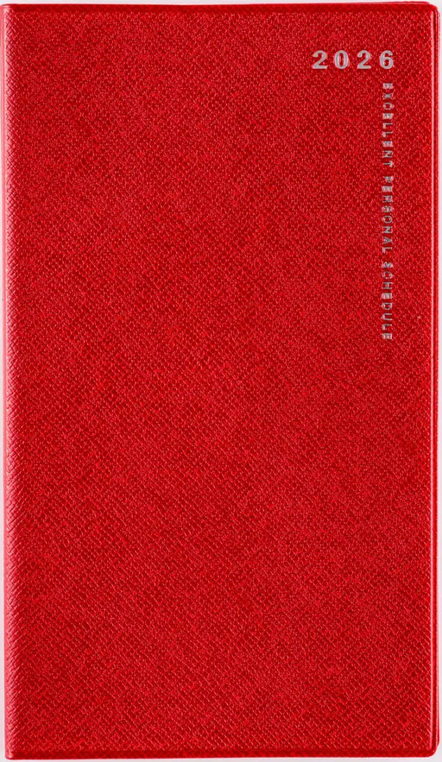 【2026年1月始まり】 高橋書店 [No.263] リベルデュオ 3【クラッシーレッド】 No.263 ダイアリー スケジュール帳 手帳【月間ページとメモのシンプル手帳】