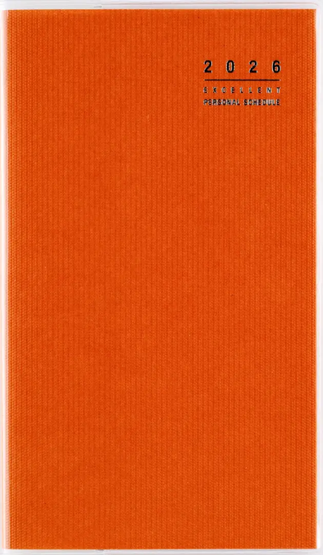 【2026年1月始まり】 高橋書店 [No.308] リベル インデックス 8 月曜始まり【タンジェリン・オレンジ】 No.308 ダイアリー スケジュール帳 手帳【月間ページとメモのシンプル手帳】