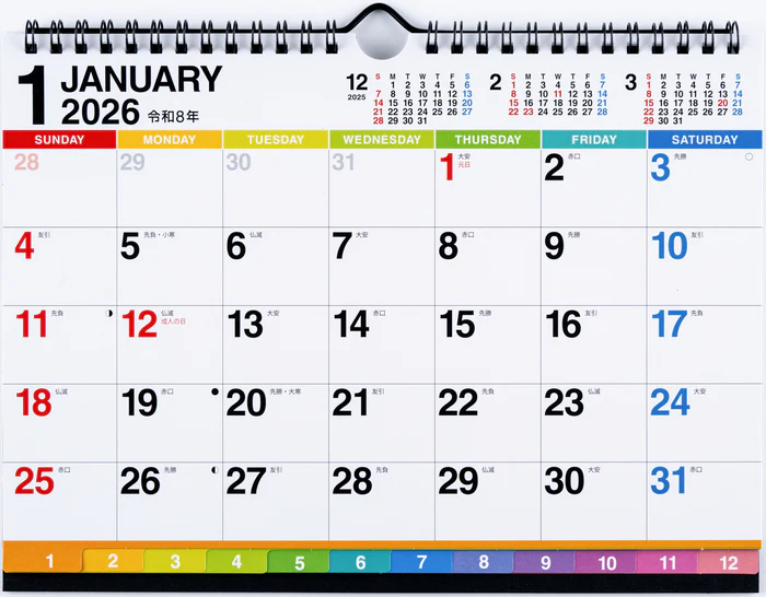 【2026年度版カレンダー】 高橋書店 [No.E114] エコカレンダー壁掛･卓上兼用 （インデックス付き） No.E114 カレンダー 【壁掛け・卓上タイプ】