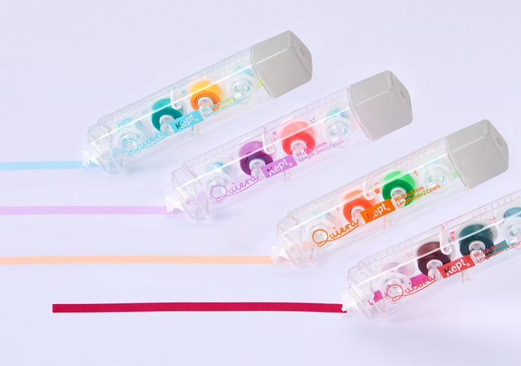 Kept キエラ 消しゴムで消せるラインマーカー KP1318 ブルー&イエロー KP1319 パープル&ピンク KP1320 オレンジ&ライム KP1321 レッド&グリーン(暗記用)