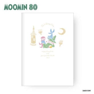 【ムーミン小説出版80周年限定デザイン】 ダイゴー 夜とカフェオレと日記帳 80周年限定 スナフキン/ホワイト R2397 日記帳 【数量限定】
