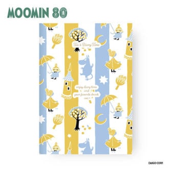 【ムーミン小説出版80周年限定デザイン】 ダイゴー 夜とカフェオレと日記帳 80周年限定 ムーミン/ストライプ R2398 日記帳 【数量限定】