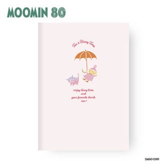 【ムーミン小説出版80周年限定デザイン】 ダイゴー 夜とカフェオレと日記帳 80周年限定 リトルミイ/ピンク R2399 日記帳 【数量限定】