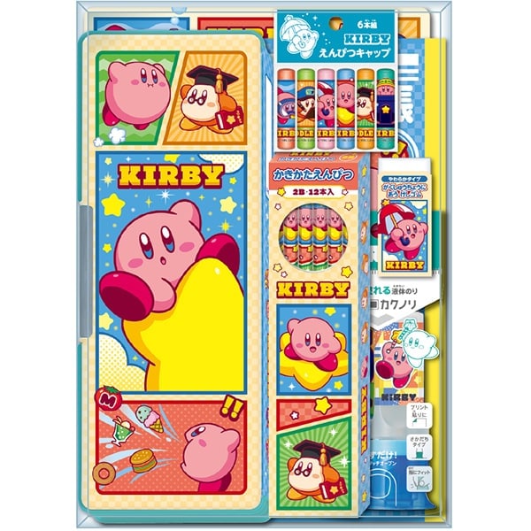 【新入学ギフトセット】 ショウワノート ギフトセットクリスタル 星のカービィ 950733M02 筆箱 鉛筆 消しゴム 下敷き のり ノート 鉛筆キャップ 【数量限定】