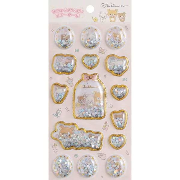 【大人気シールが限定入荷】 サンエックス San-X リラックマ キラッとぷくぷくエアーシール （Ｒ／Ｋ） SE70501 【数量限定】