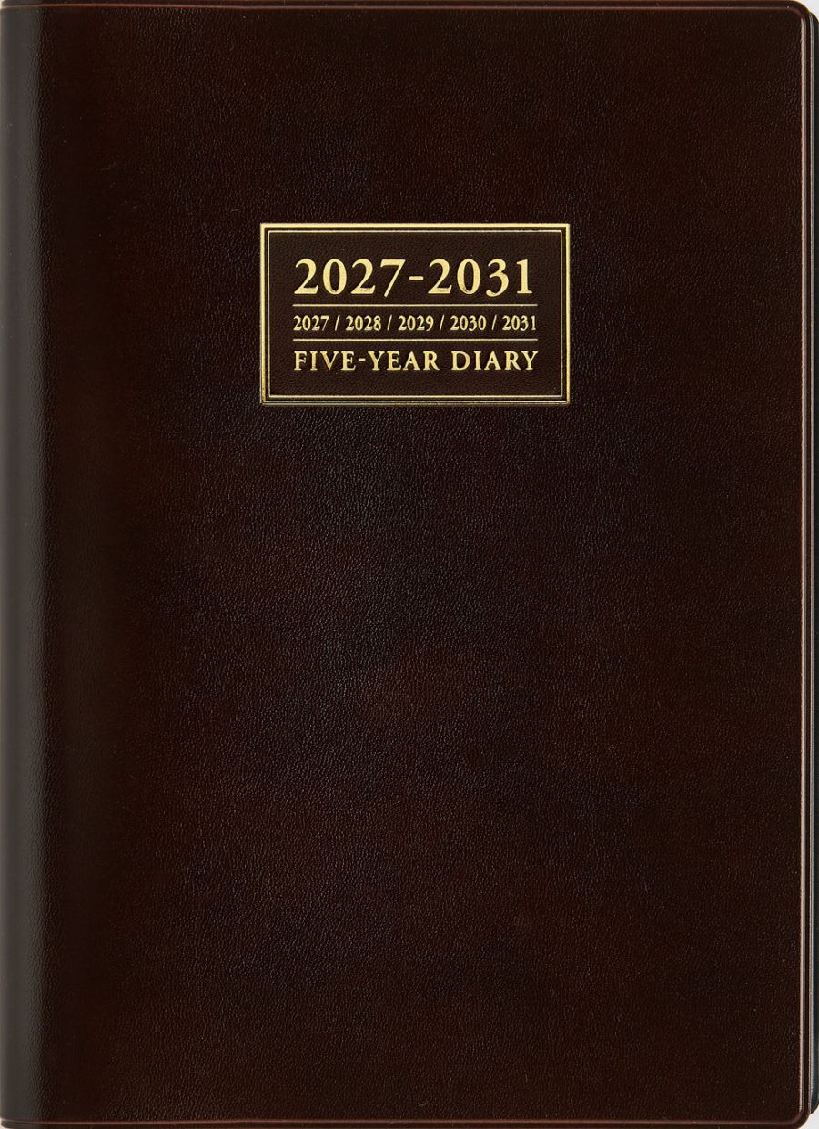【2027年1月始まり】 高橋書店 [No.61] 5年卓上日誌【茶】 No.61 ダイアリー スケジュール帳 手帳【長期計画にピッタリの５年使える卓上日誌】