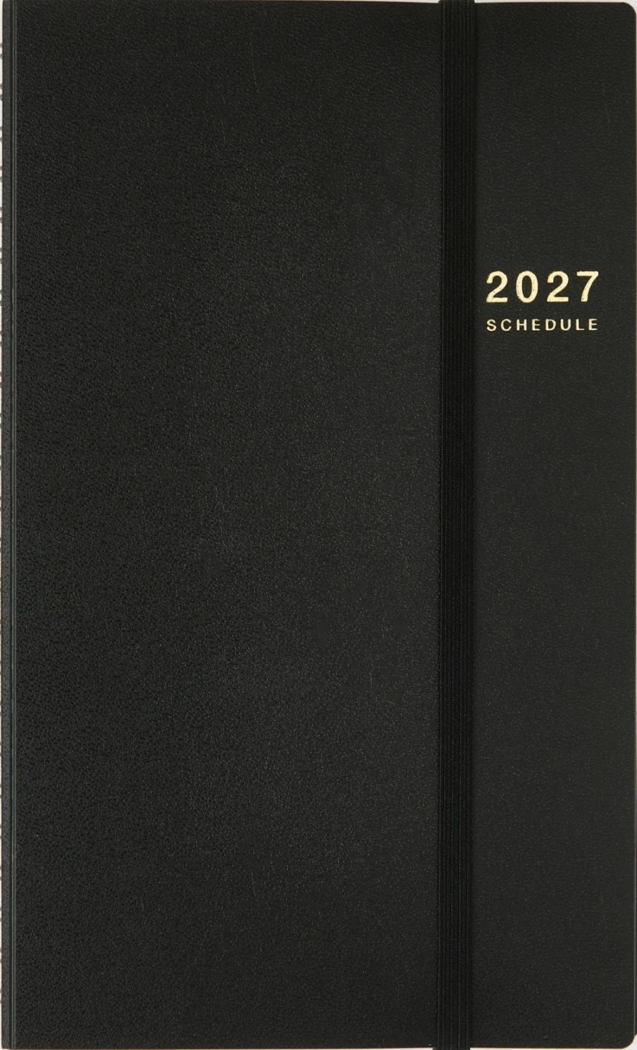【2027年1月始まり】 高橋書店 [No.91] リングダイアリー スリム  （レフト） 【黒】 No.91 ダイアリー スケジュール帳 手帳【カバンの中でも開かない、ゴムバンド付き】
